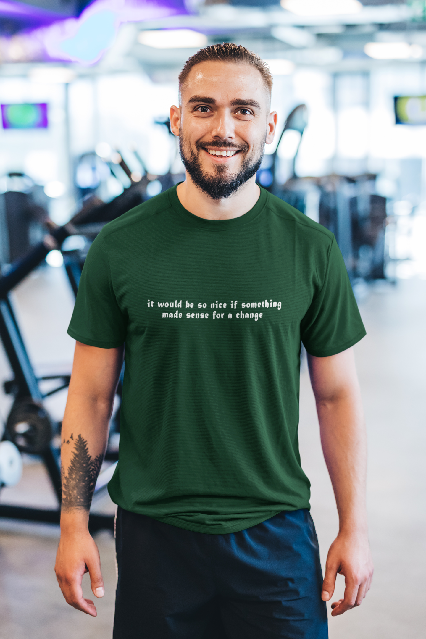 It would be so nice if something made sense for a change Minimal Mens Half Sleeves T-shirt- FunkyTeesClub