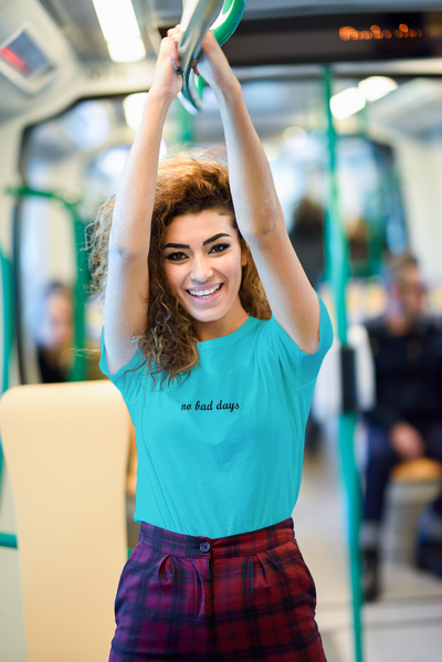 No Bad Days Minimal Women Half Sleeves T-shirt- FunkyTeesClub