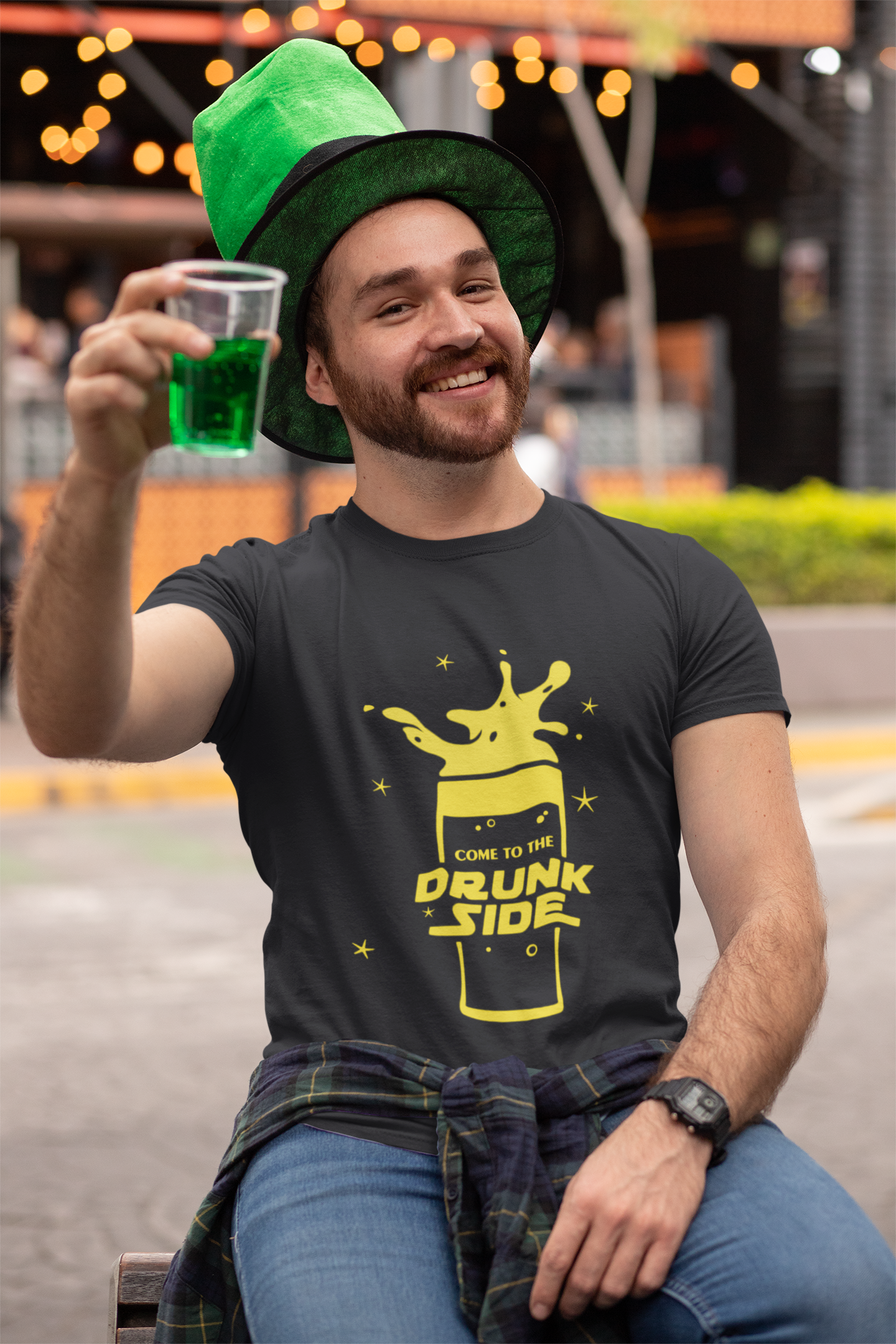 Drunk Mens Half Sleeves T-shirt- FunkyTeesClub