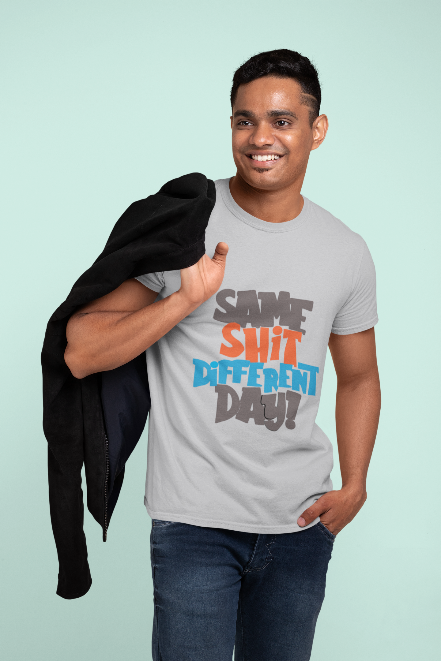 Same Shit Different Day Mens Half Sleeves T-shirt- FunkyTeesClub