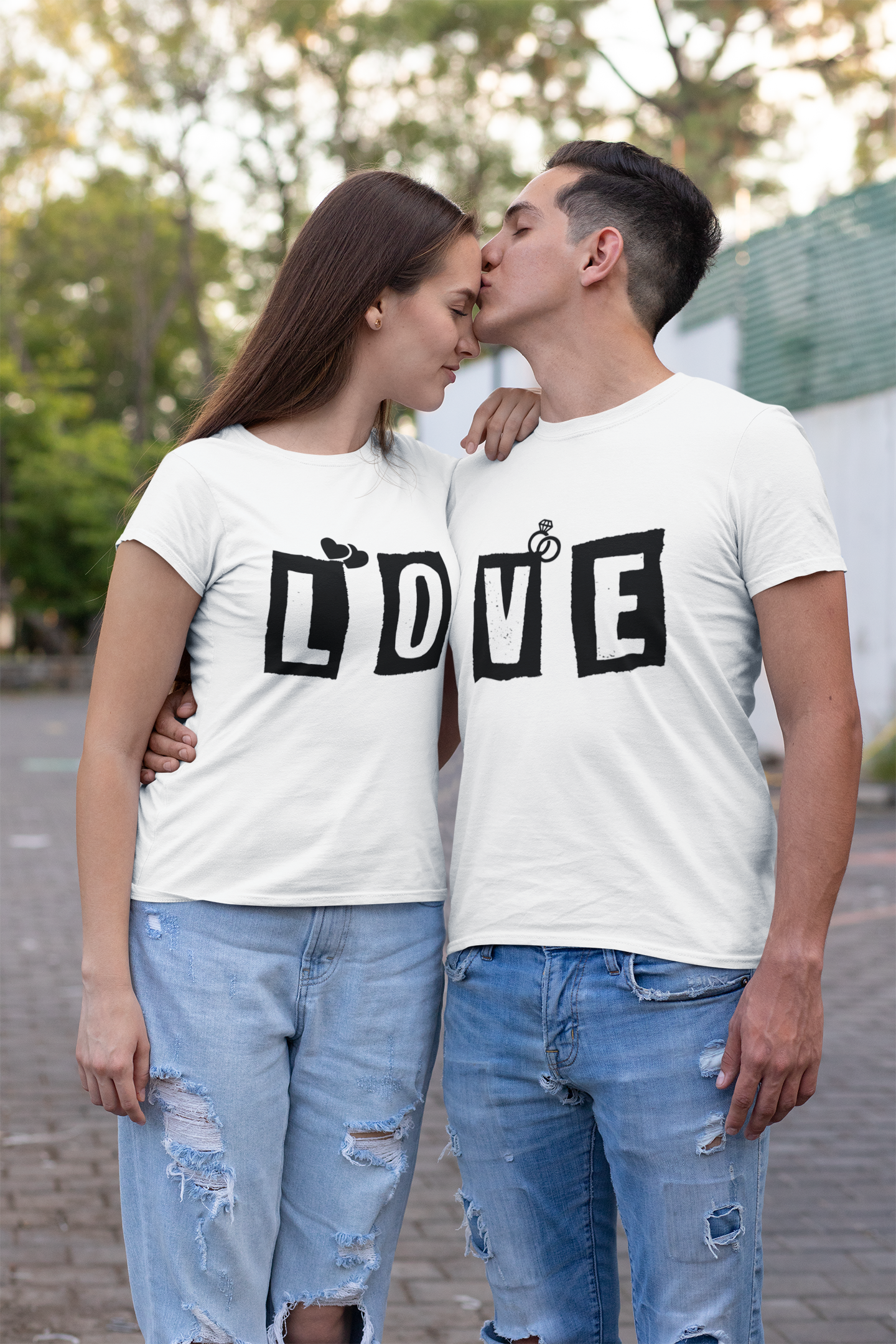 Love Couple Half Sleeves T-Shirts -FunkyTeesClub