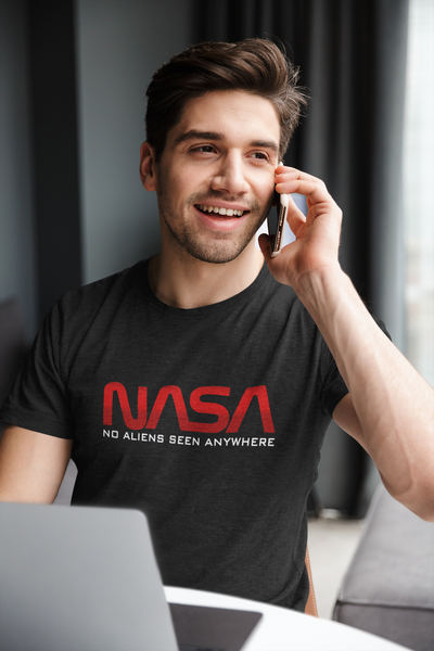 Nasa Mens Half Sleeves T-shirt- FunkyTeesClub