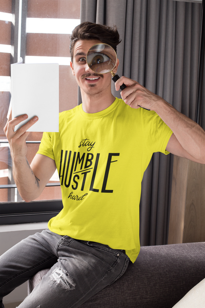 Stay Humble Mens Half Sleeves T-shirt- FunkyTeesClub