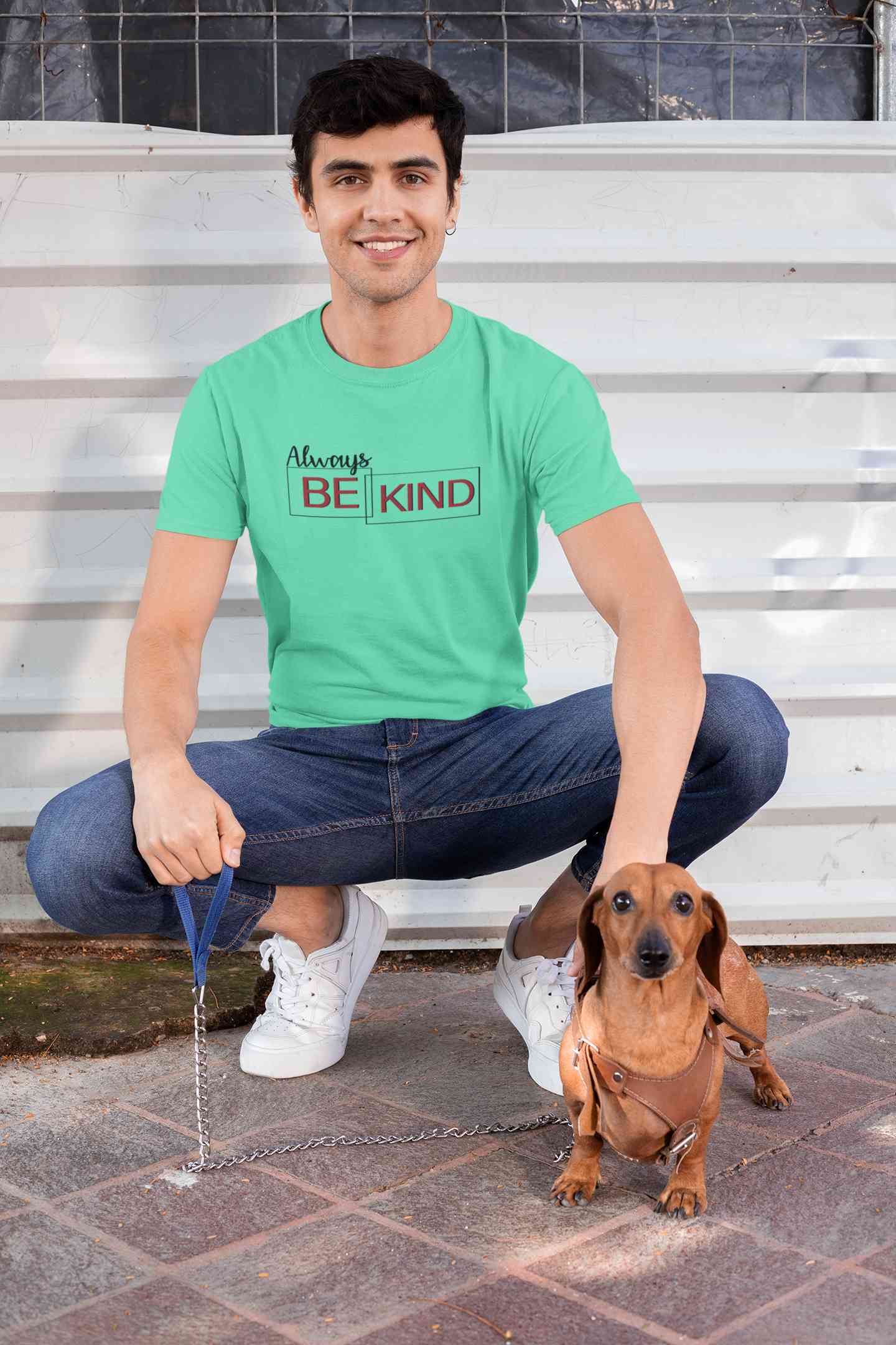 Always Be Kind Typography Mens Half Sleeves T-shirt- FunkyTeesClub