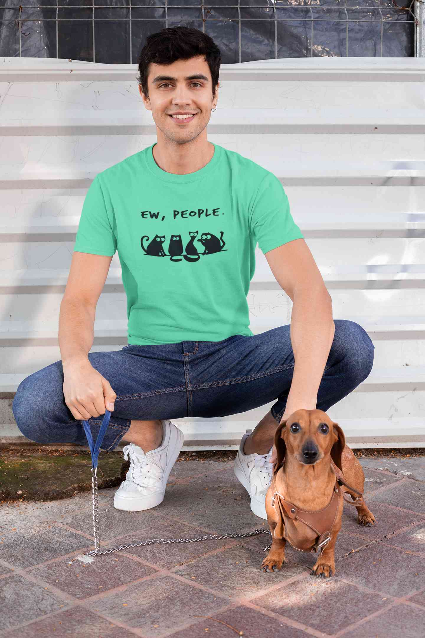 Ew People Mens Half Sleeves T-shirt- FunkyTeesClub
