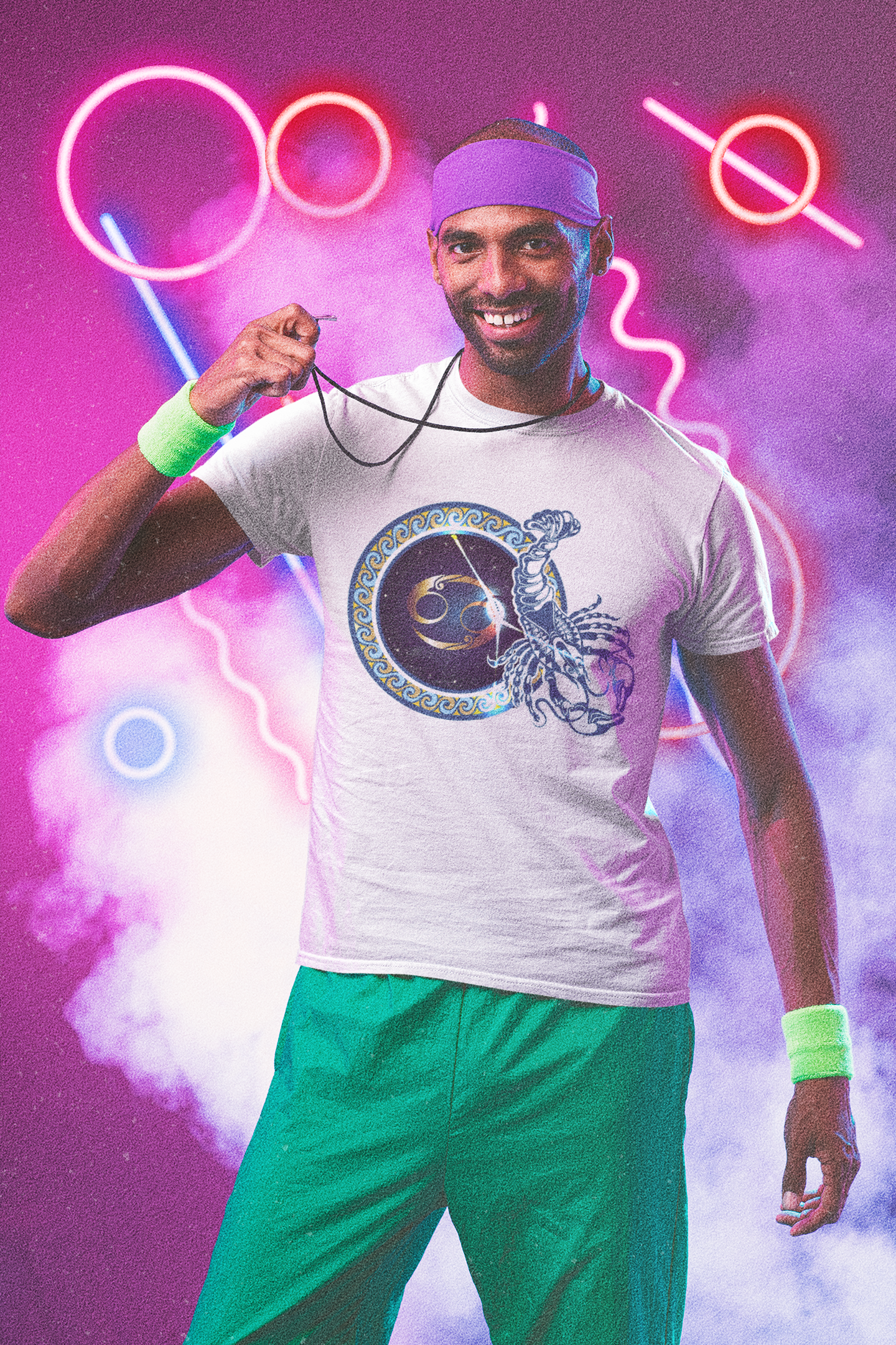 Cancer Zodiac Sign Mens Half Sleeves T-shirt- FunkyTeesClub