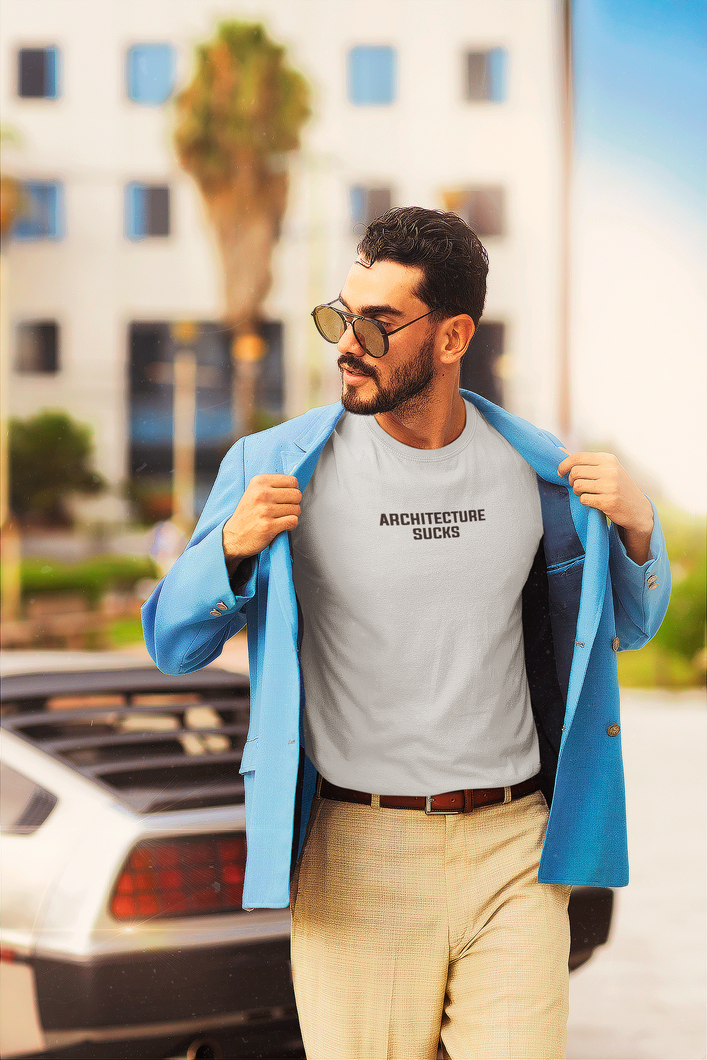 Architecture Sucks Architect Profession Mens Half Sleeves T-shirt- FunkyTeesClub