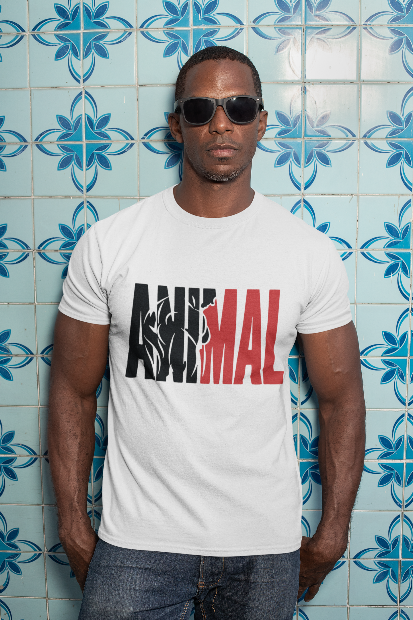 Animal Mens Half Sleeves T-shirt- FunkyTeesClub