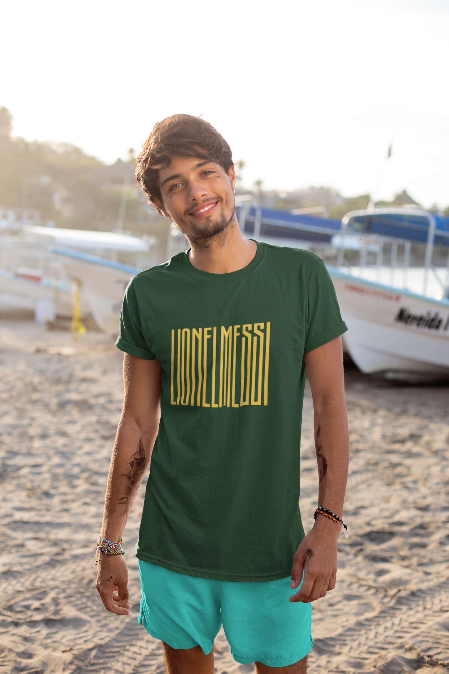 Messi Mens Half Sleeves T-shirt- FunkyTeesClub