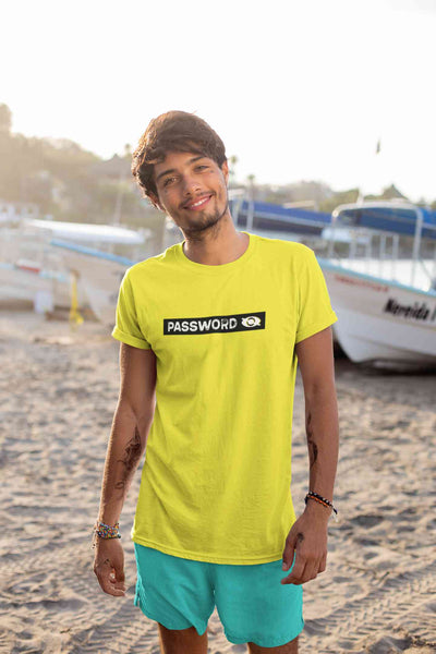Password Mens Half Sleeves T-shirt- FunkyTeesClub