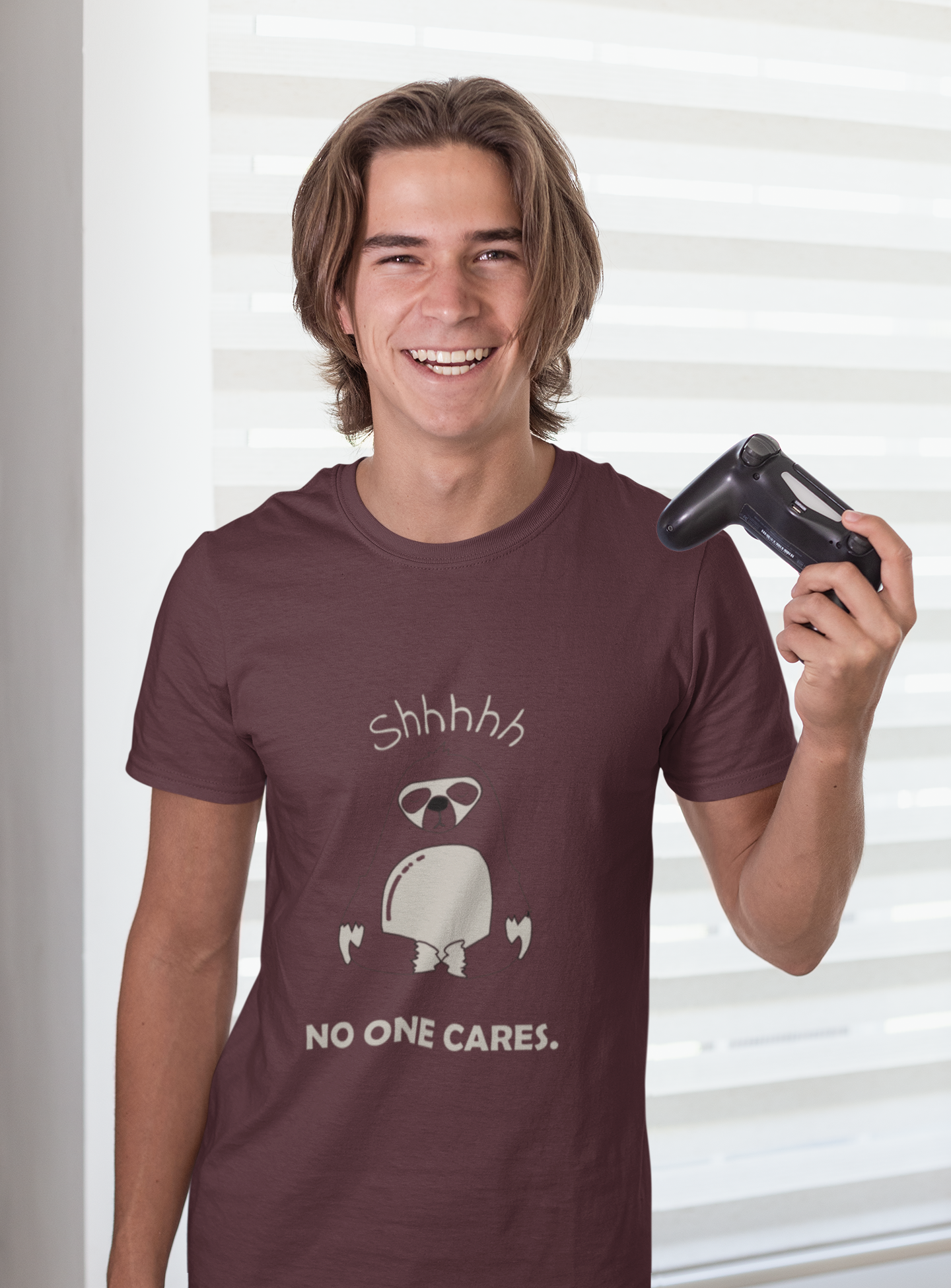 No One Cares Mens Half Sleeves T-shirt- FunkyTeesClub