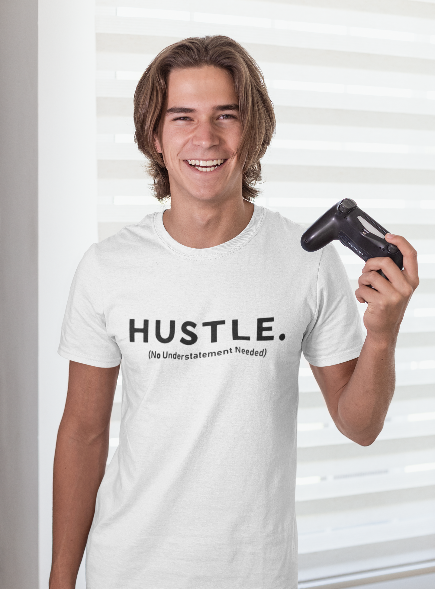 Hustle Mens Half Sleeves T-shirt- FunkyTeesClub