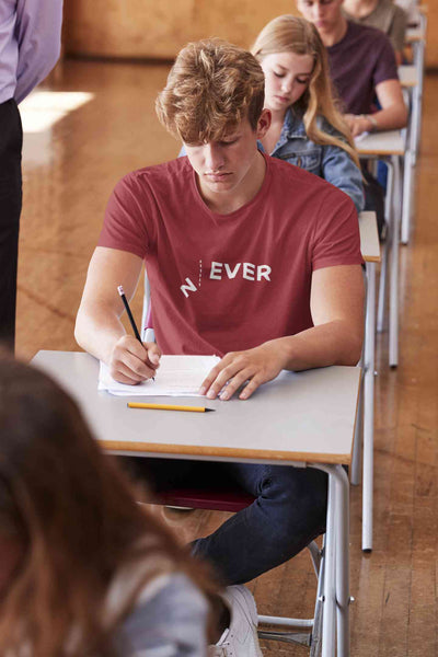 Never Mens Half Sleeves T-shirt- FunkyTeesClub