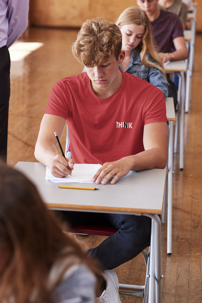 Think Minimal Mens Half Sleeves T-shirt- FunkyTeesClub