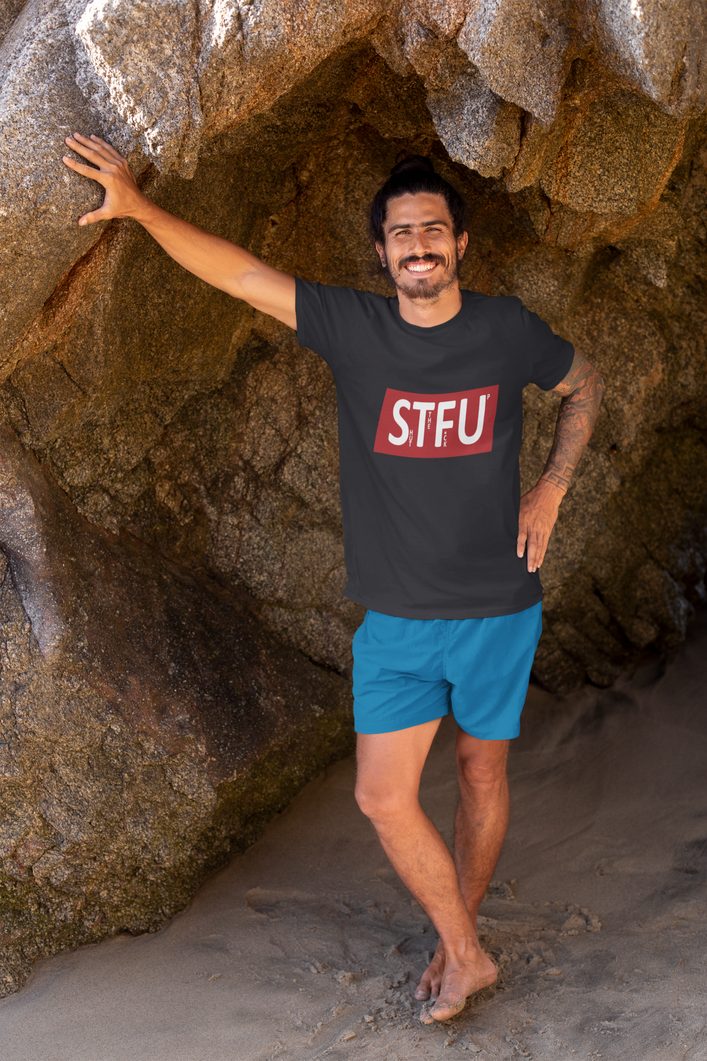 Shut The Fuss Up Mens Half Sleeves T-shirt- FunkyTeesClub