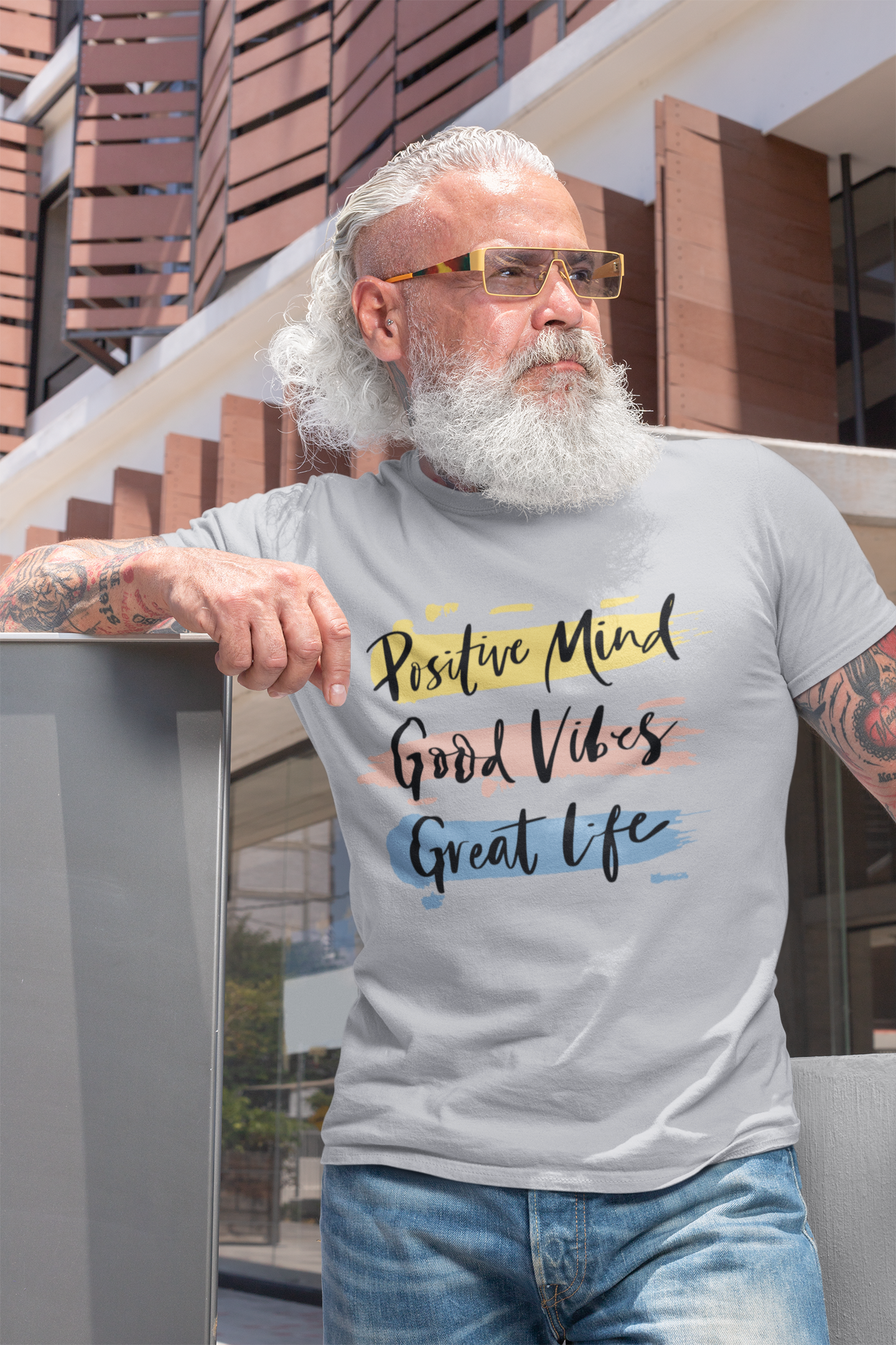 Good Vibes Mens Half Sleeves T-shirt- FunkyTeesClub