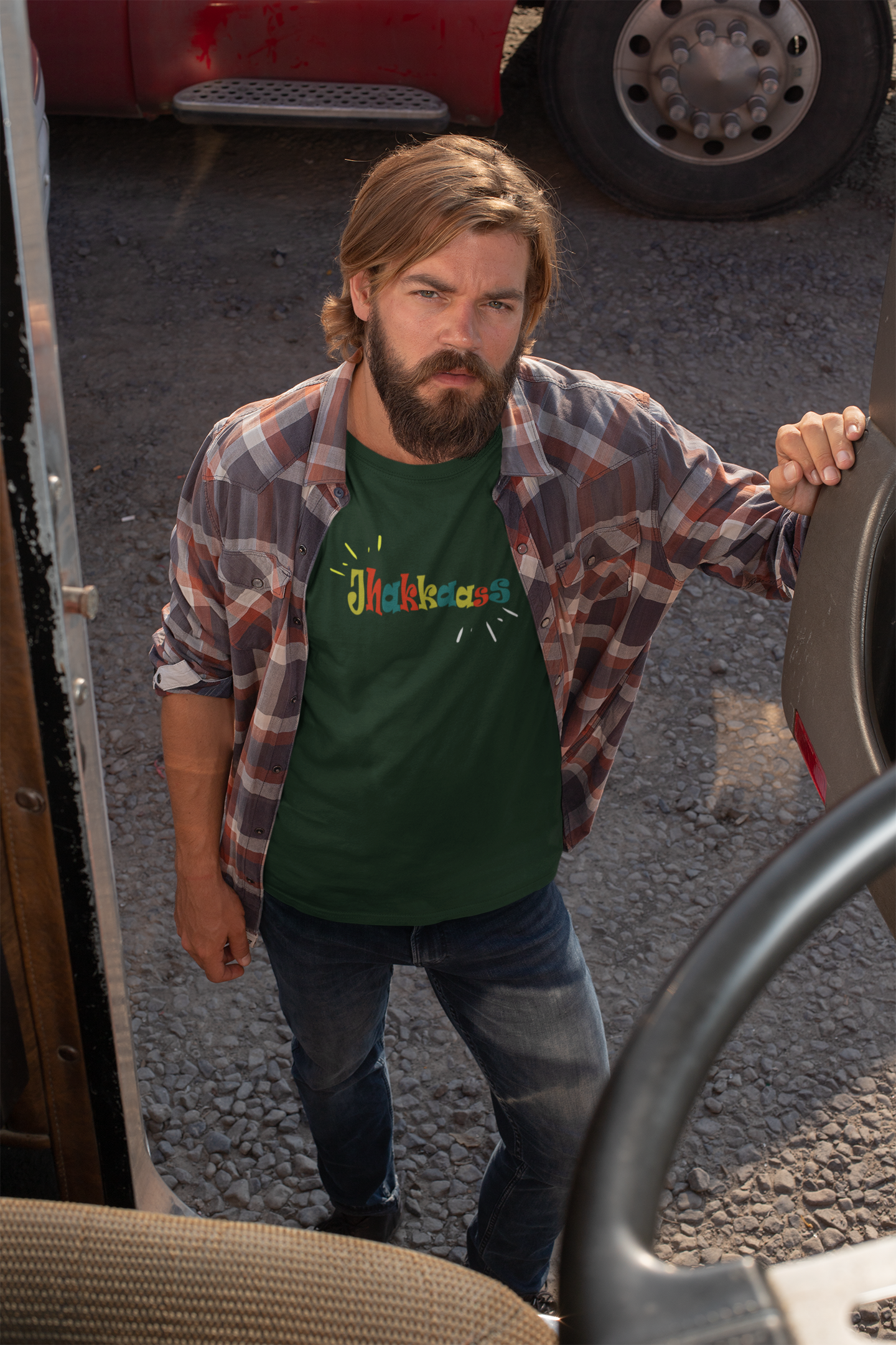 Jhakassas Mens Half Sleeves T-shirt- FunkyTeesClub