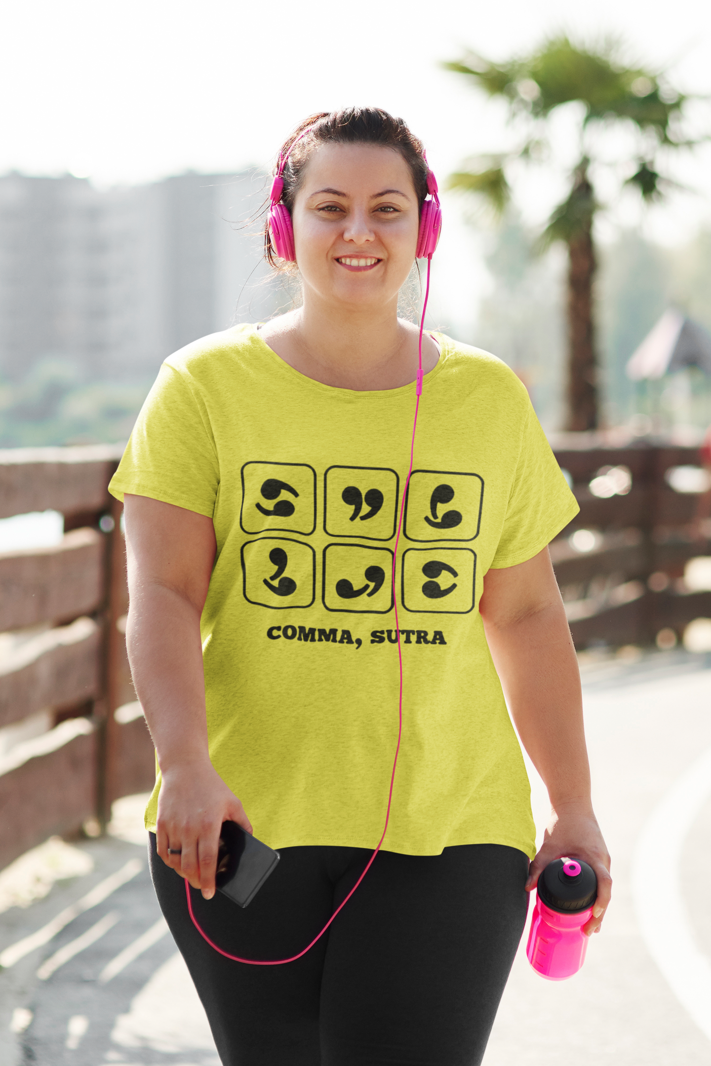 Comma Sutra Women Half Sleeves T-shirt- FunkyTeesClub