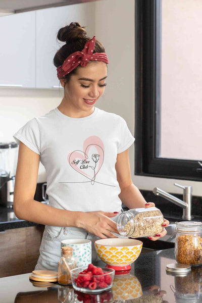 Self Love Club Women Half Sleeves T-shirt- FunkyTeesClub