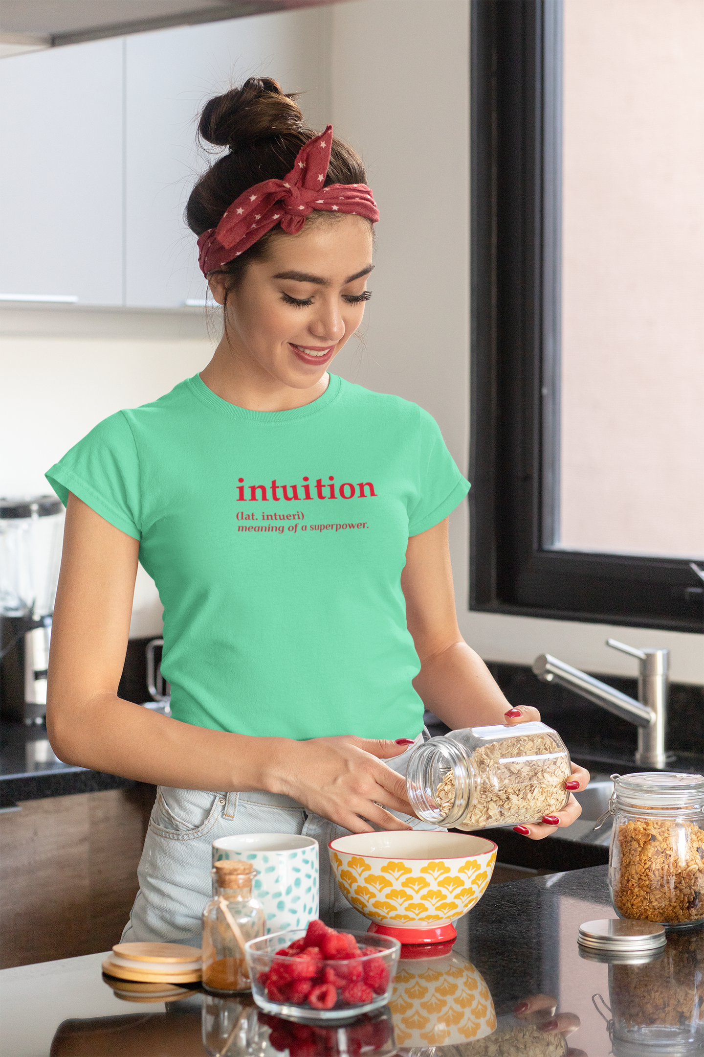 Intuition Quotes Women Half Sleeves T-shirt- FunkyTeesClub