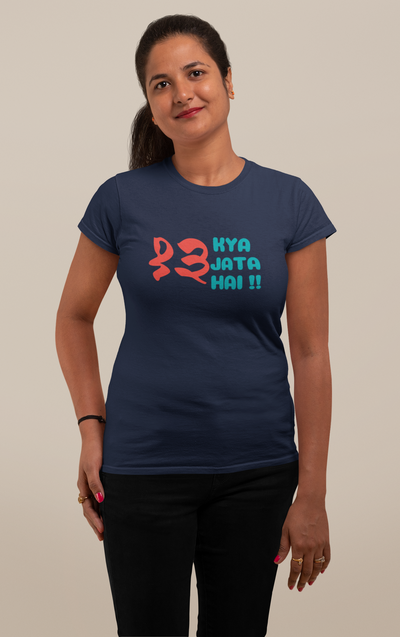 Tera Kya Jata Hai Women Half Sleeves T-shirt- FunkyTeesClub
