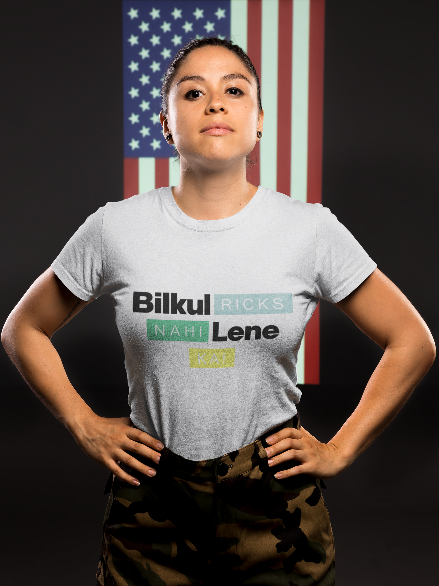 Ricks Lena Ka Nahi Women Half Sleeves T-shirt- FunkyTeesClub
