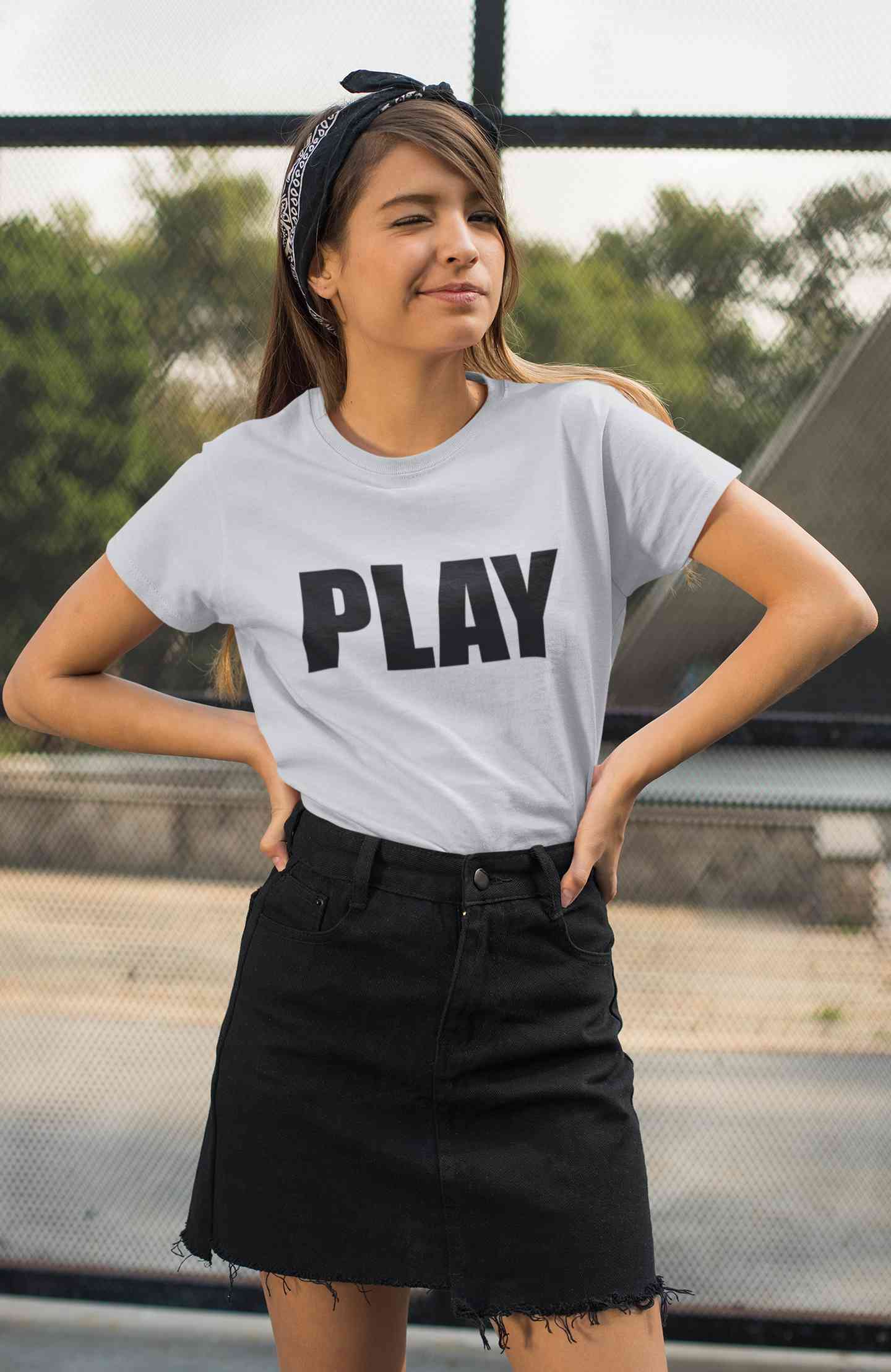 Play Women Half Sleeves T-shirt- FunkyTeesClub