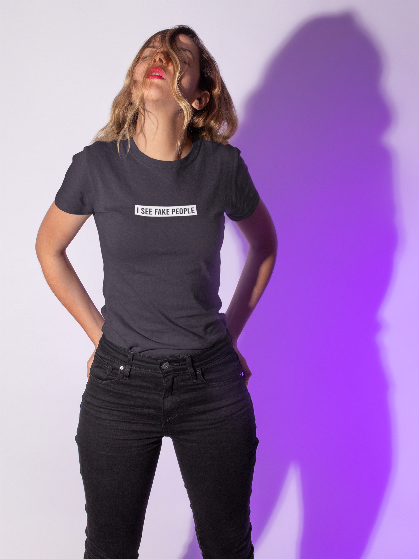 I See Fake People Women Half Sleeves T-shirt- FunkyTeesClub