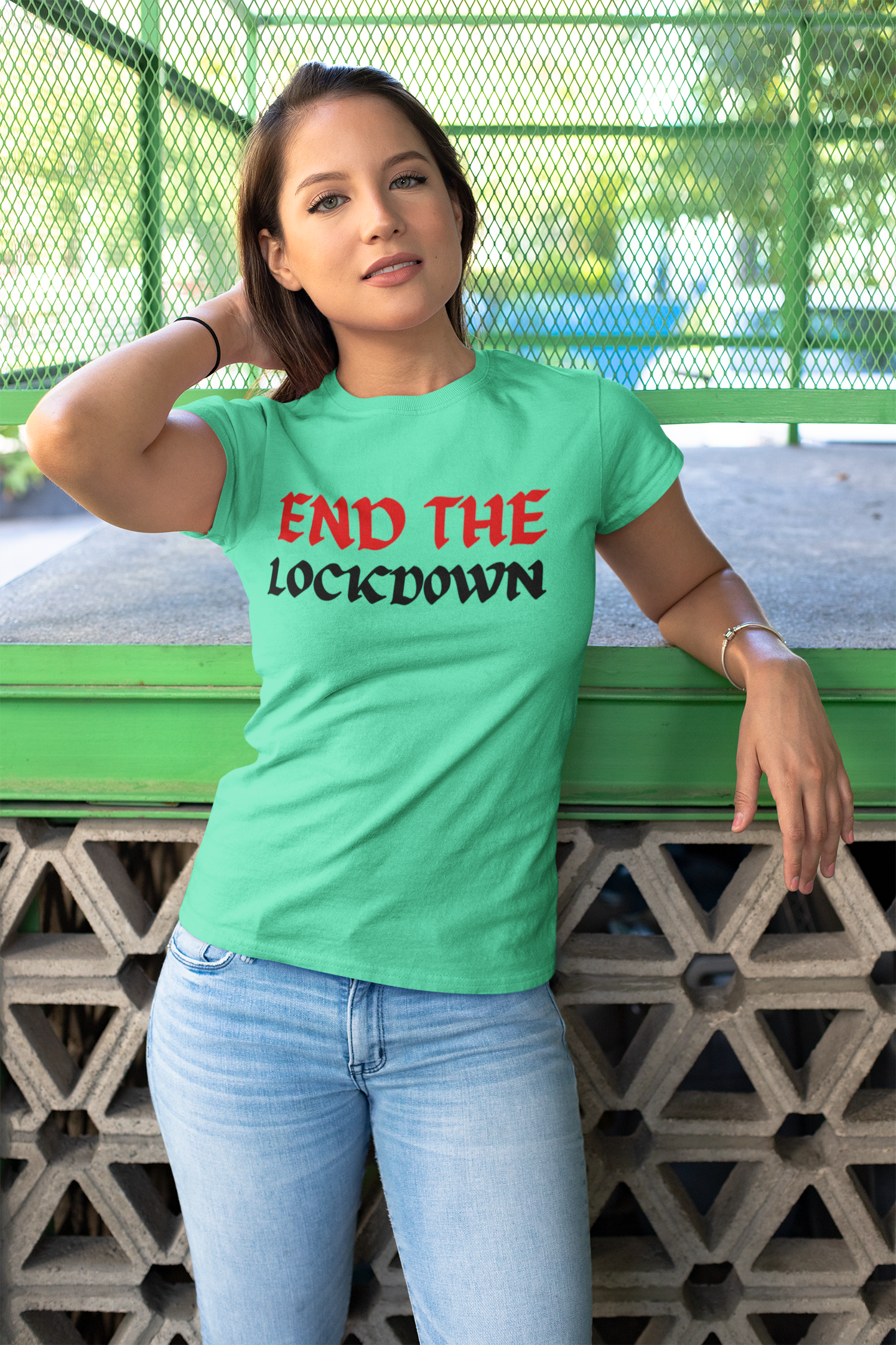 Anti Lockdown Anti Government Women Half Sleeves T-shirt- FunkyTeesClub