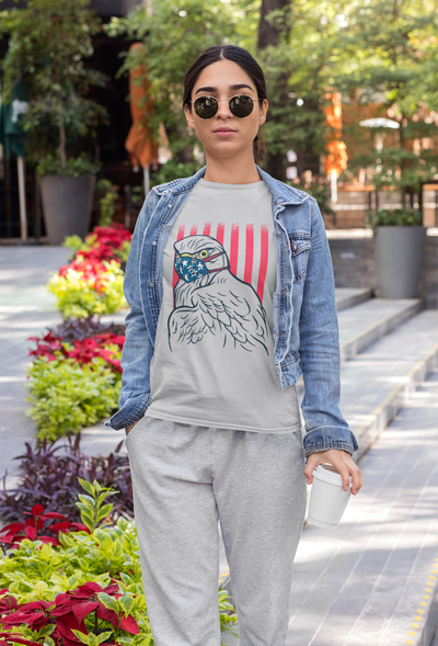 Eagle Women Half Sleeves T-shirt- FunkyTeesClub