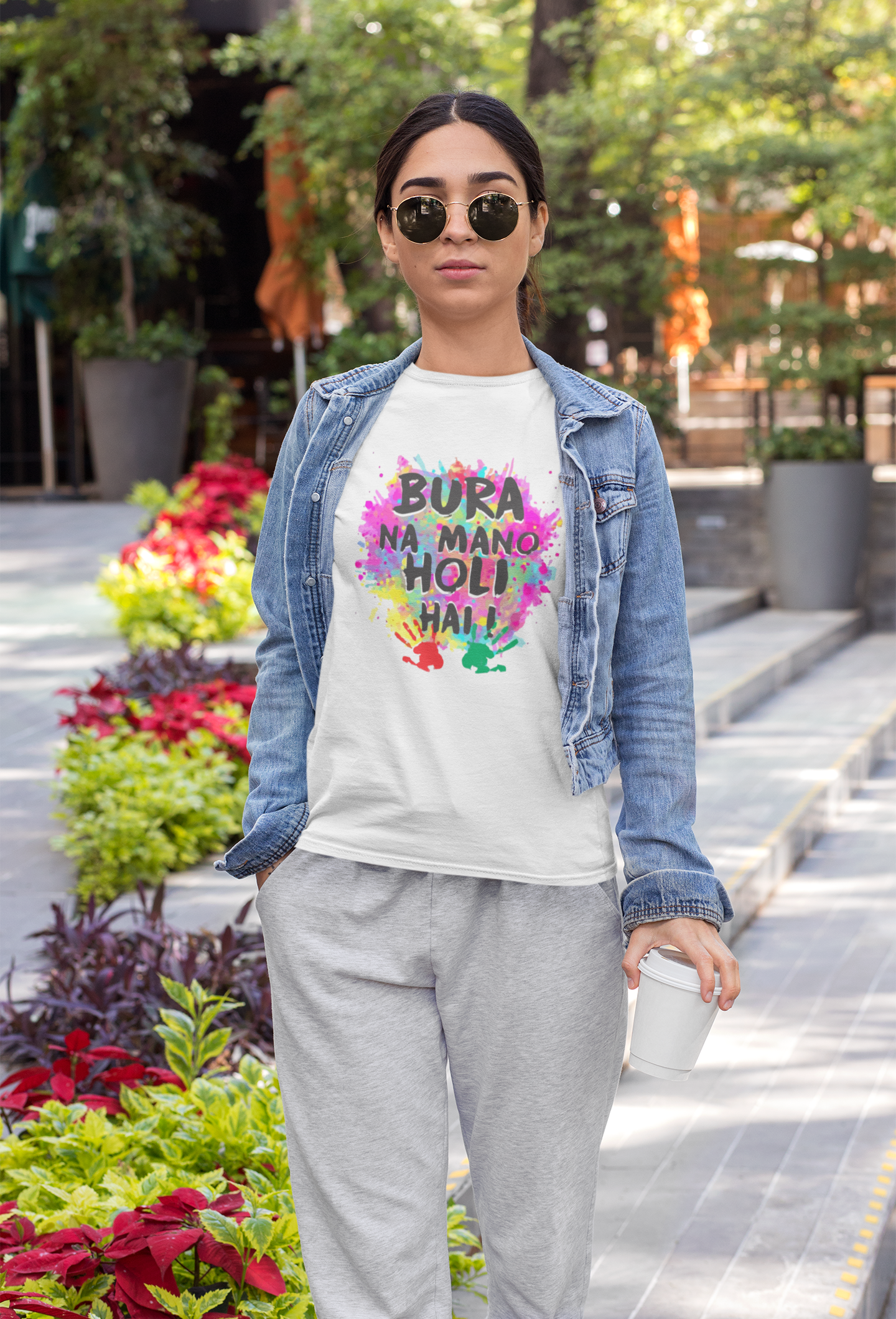 Bura Na Mano Holi Hai Women Half Sleeves T-shirt- FunkyTeesClub