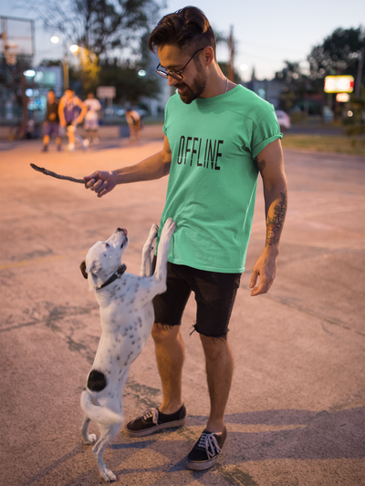 Offline Mens Half Sleeves T-shirt- FunkyTeesClub