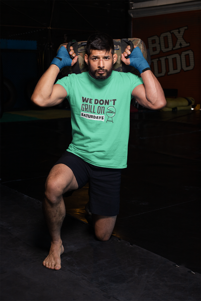 Grill Quote Mens Half Sleeves T-shirt- FunkyTeesClub