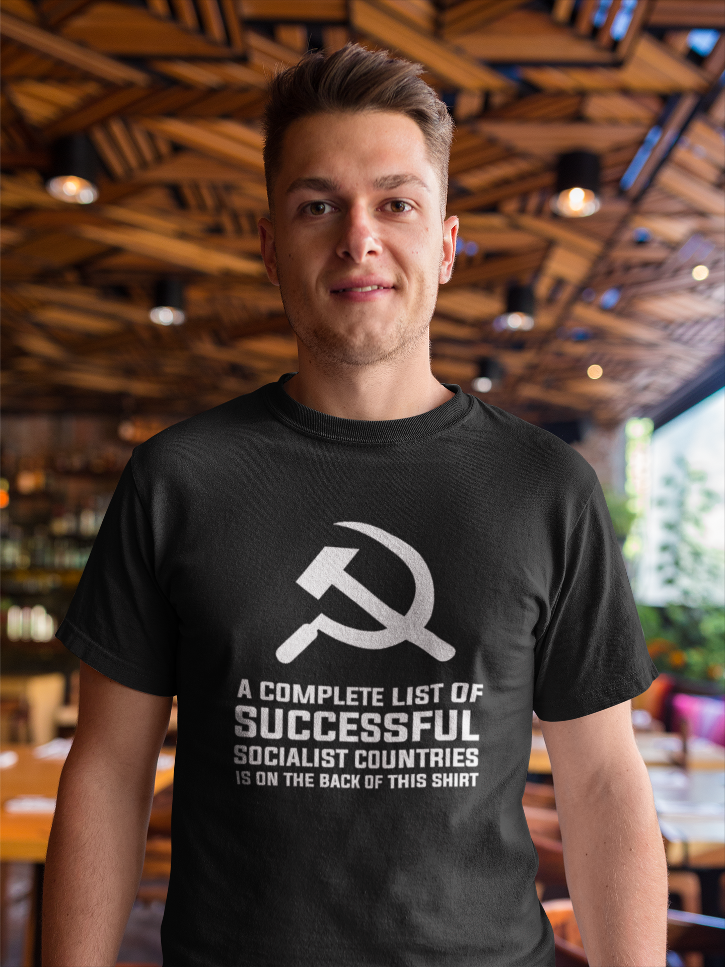 Funny Anti Socialist Government Libertarian & Conservative Anti Government Mens Half Sleeves T-shirt- FunkyTeesClub