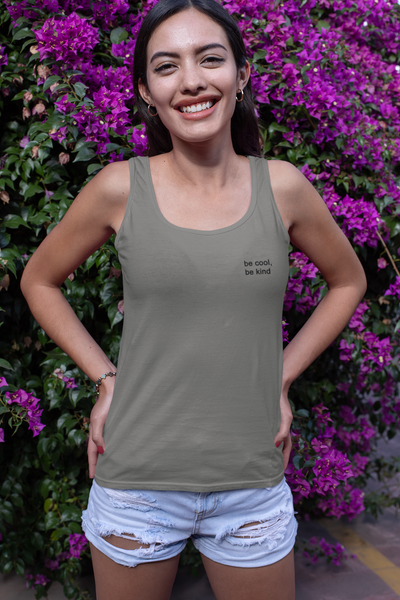 Be Cool Be Kind Minimals Women Tank Top- FunkyTeesClub