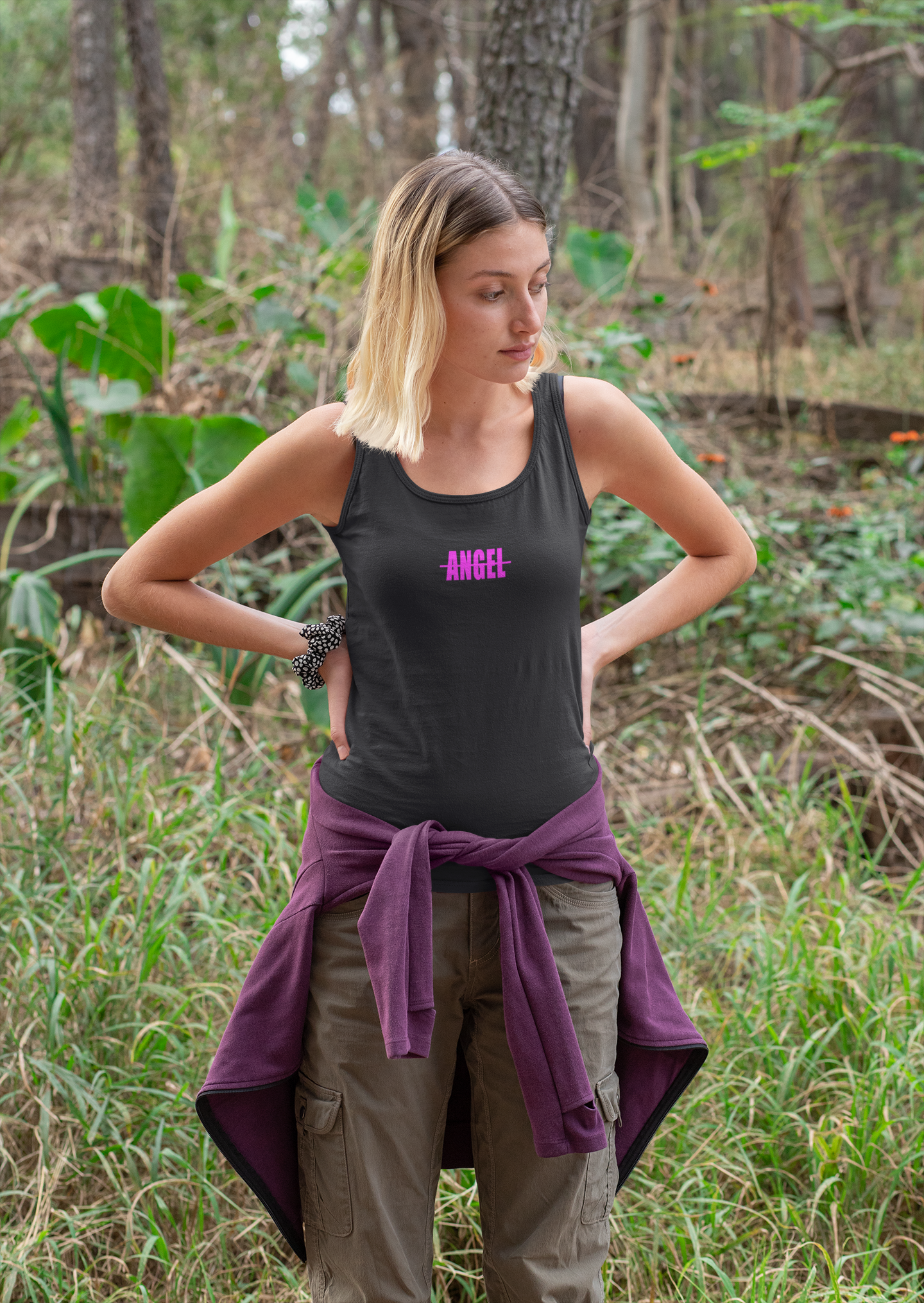 Angel Minimals Women Tank Top- FunkyTeesClub