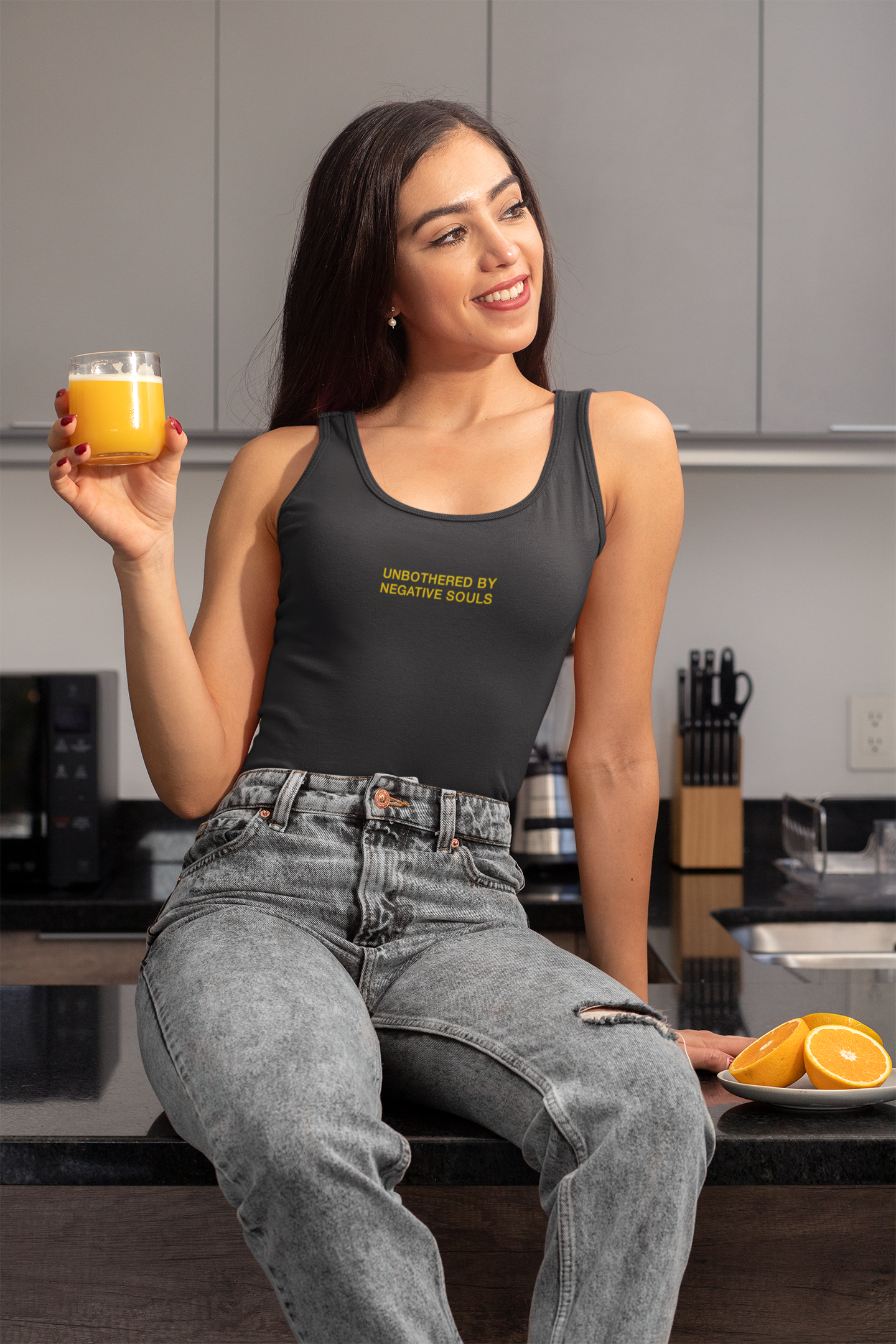 Negative Souls Minimals Women Tank Top- FunkyTeesClub