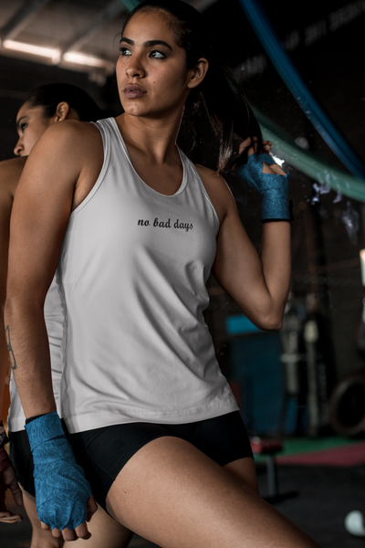 No Bad Days Minimals Women Tank Top- FunkyTeesClub
