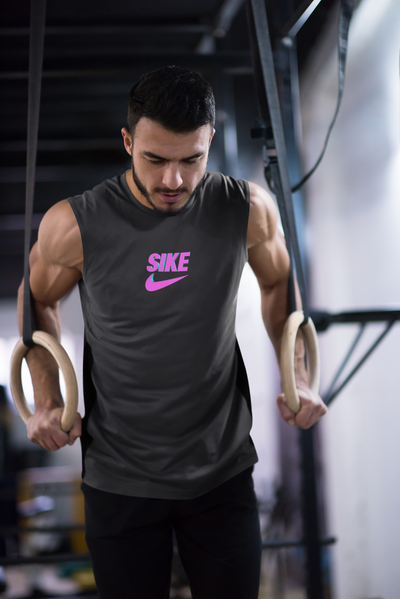 Sike Minimal Men Sleeveless T-Shirts-FunkyTeesClub