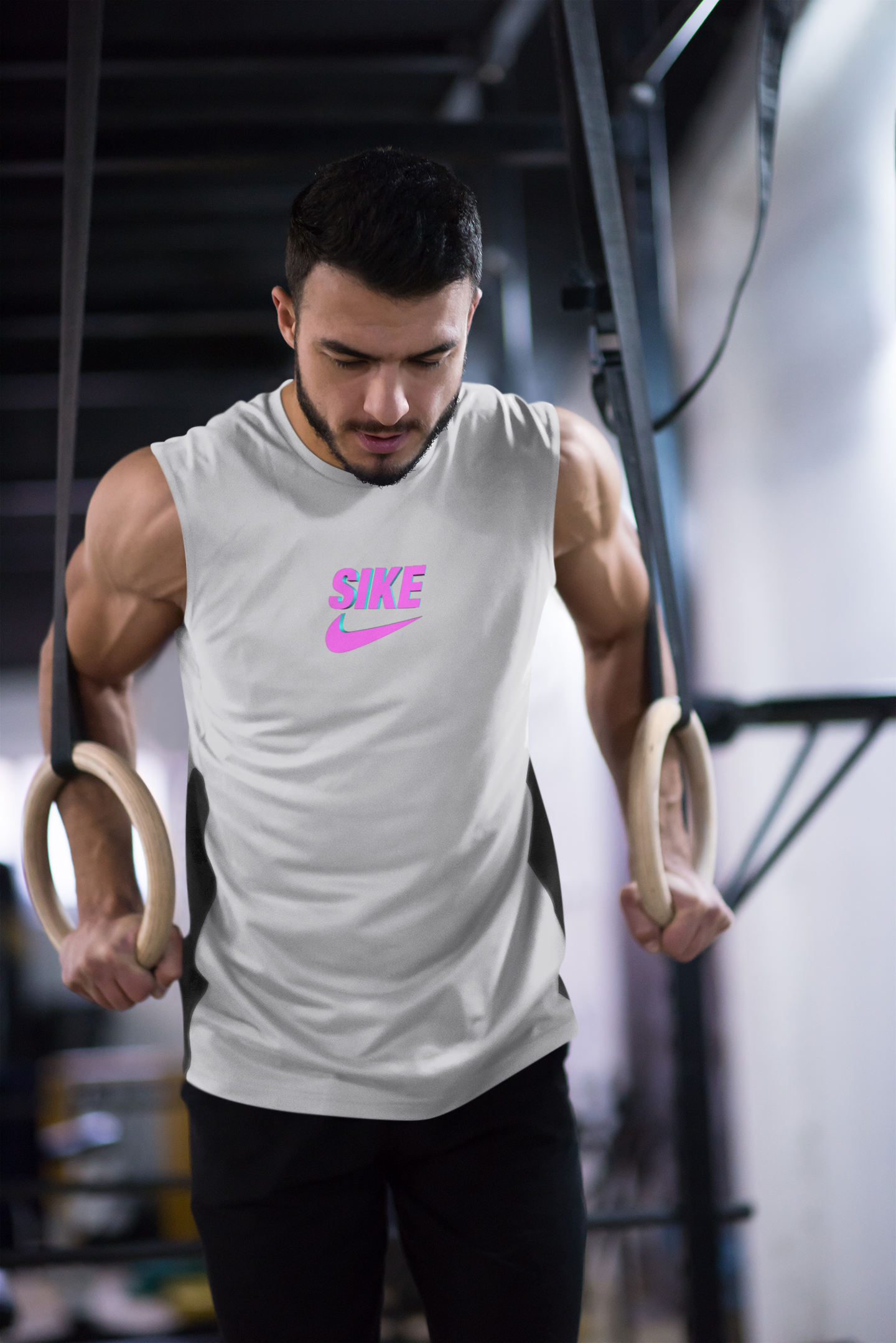 Sike Minimal Men Sleeveless T-Shirts-FunkyTeesClub