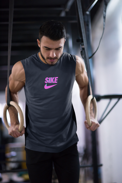 Sike Minimal Men Sleeveless T-Shirts-FunkyTeesClub