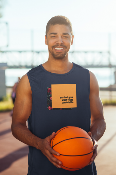 You Dont Grow Minimal Men Gym Vest-FunkyTeesClub