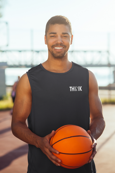 Think Minimal Men Sleeveless T-Shirts-FunkyTeesClub