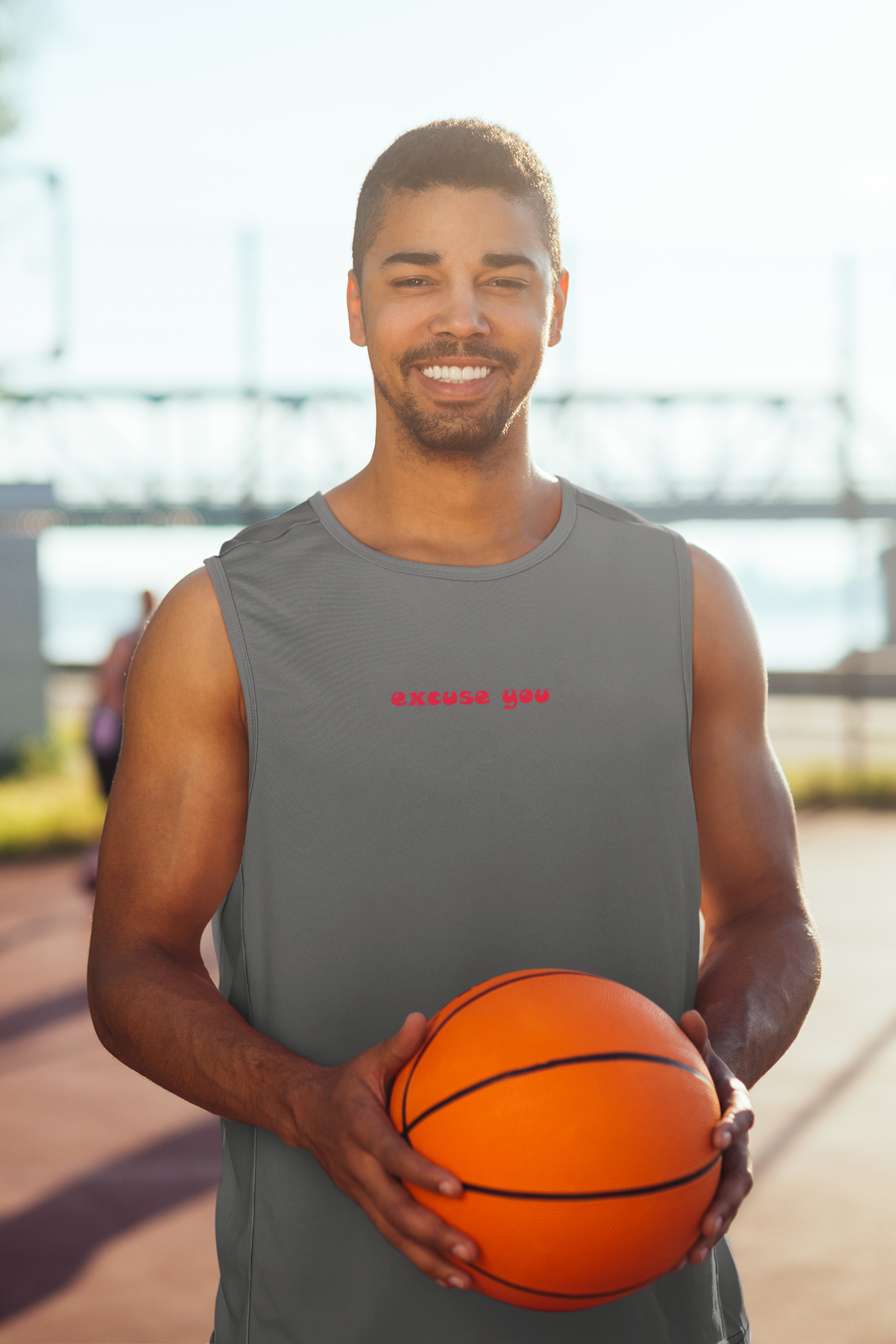 Excuse You Minimal Men Sleeveless T-Shirts-FunkyTeesClub