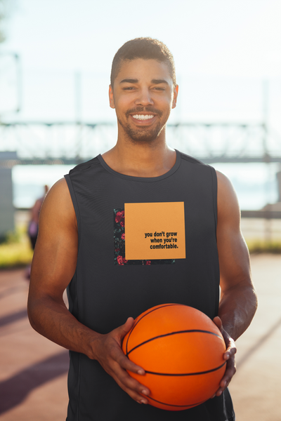 You Dont Grow Minimal Men Gym Vest-FunkyTeesClub