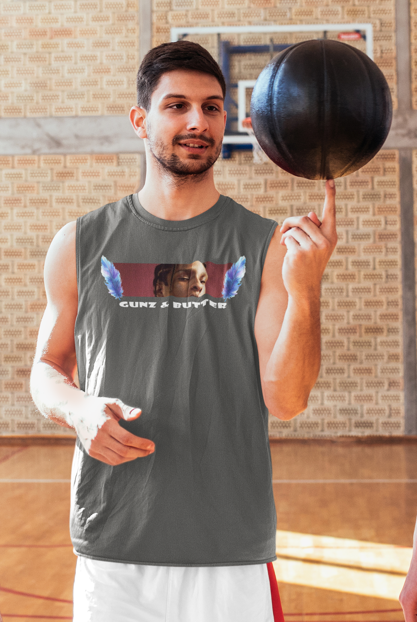 Gunz Butter Minimal Men Sleeveless T-Shirts-FunkyTeesClub