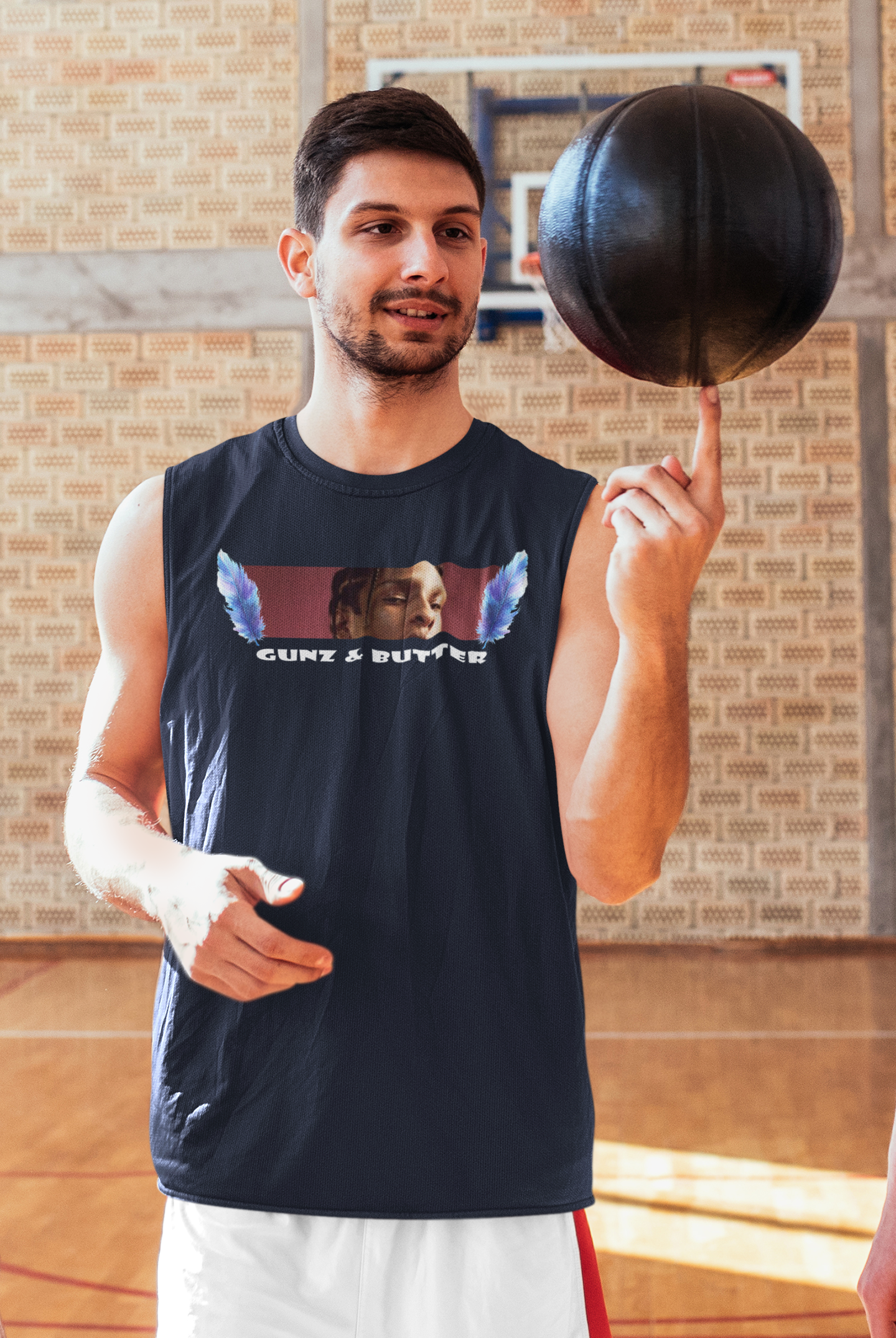 Gunz Butter Minimal Men Sleeveless T-Shirts-FunkyTeesClub