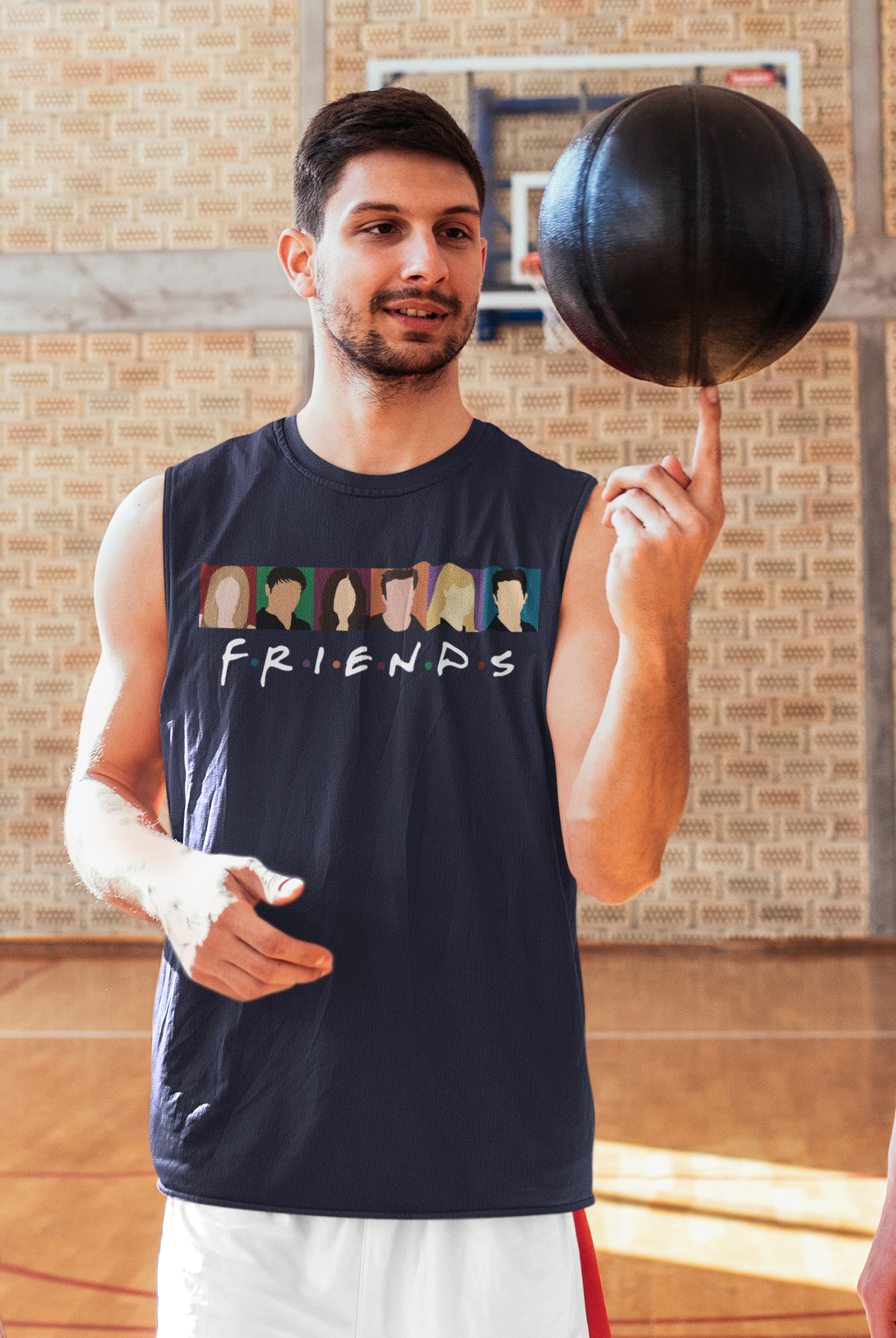F.R.I.E.N.D.S. Friends Web Series Men Gym Vest-FunkyTeesClub