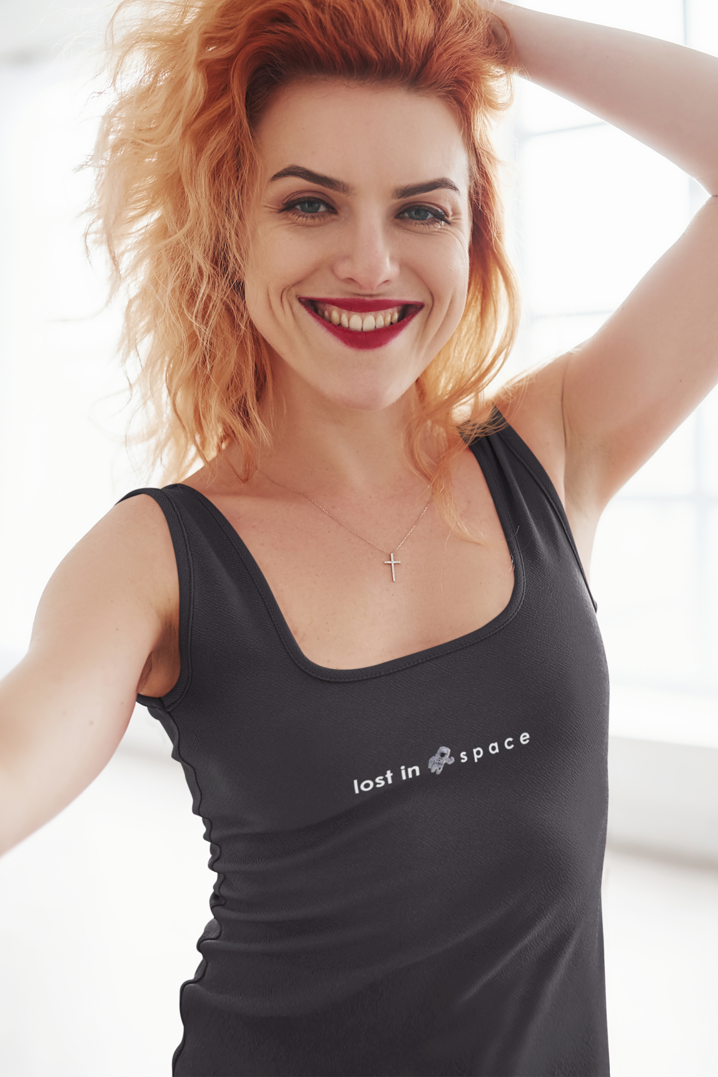 Lost In Space Minimals Women Tank Top- FunkyTeesClub