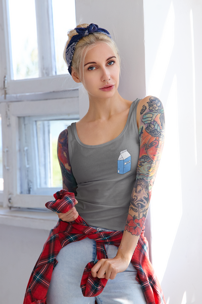 Milk Minimals Women Tank Top- FunkyTeesClub